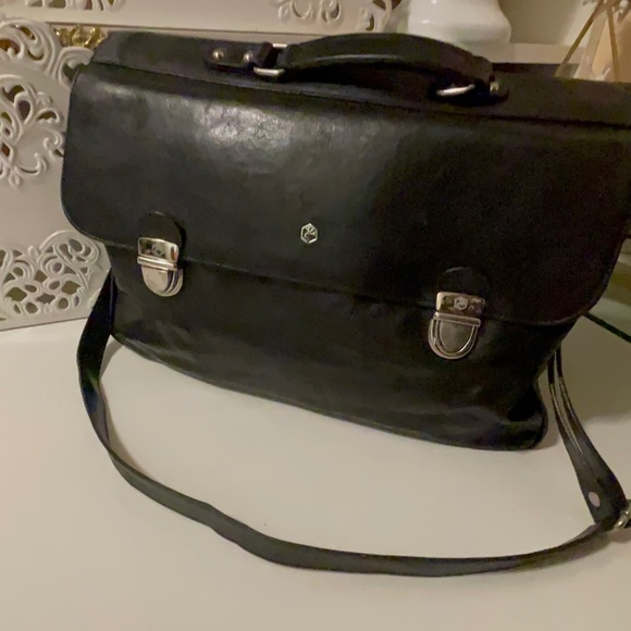 Valentina leather office bag 💼 in good conditions 3 compartments - Picture 1 of 16